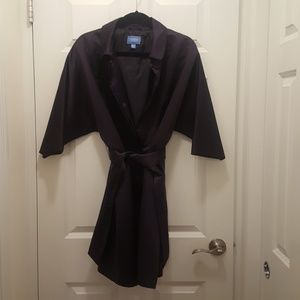 Vera Wang Trench Coat XL Deep Purple